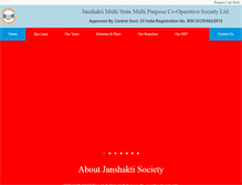 Tablet Screenshot of janshaktisociety.com